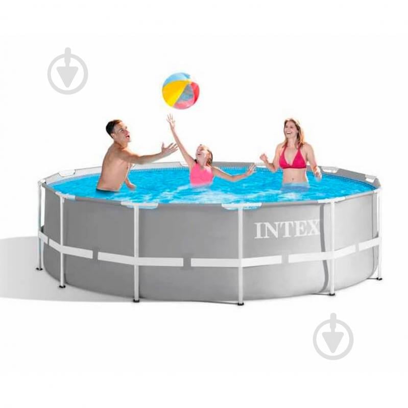 Бассейн каркасный Intex серый 26706 305x80 см 6148 л - фото 2 Бассейн каркасный Intex серый 26706 305x80 см 6148 л - фото 2