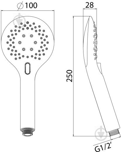 Ручной душ Imprese W100Т3 - фото 4