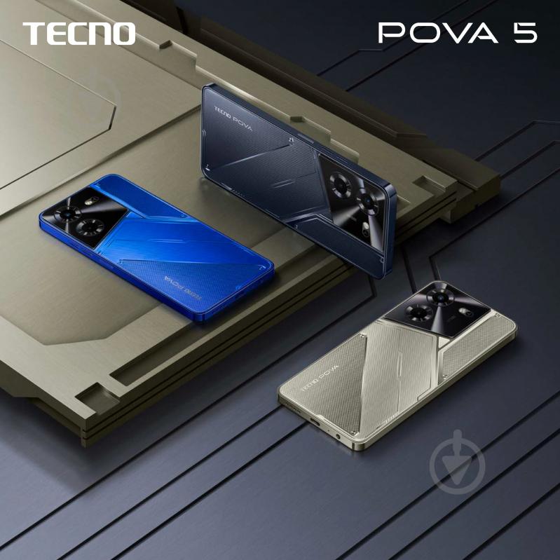 Смартфон Tecno POVA 5 (LH7n) 8/128GB amber gold (4894947000478) - фото 10