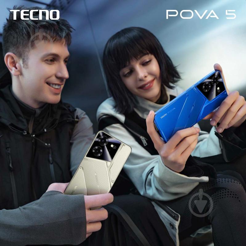 Смартфон Tecno POVA 5 (LH7n) 8/128GB mecha black (4894947000492) - фото 13