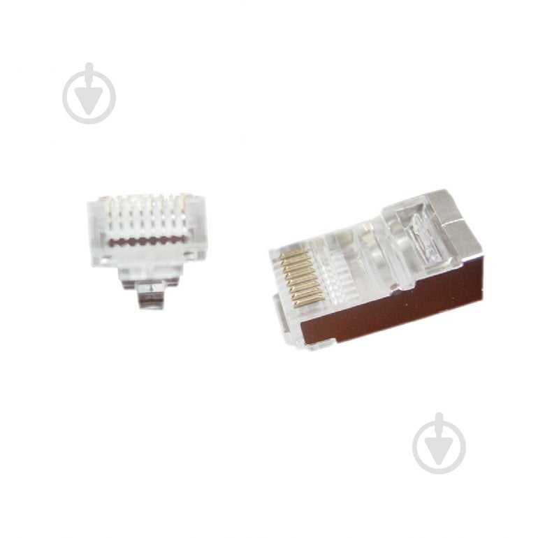 Коннектор Cablexpert LC-PTF-01/50, 8P8C, CAT-5e, FTP, со сквозными отверстиями - фото 1 Коннектор Cablexpert LC-PTF-01/50, 8P8C, CAT-5e, FTP, со сквозными отверстиями - фото 1