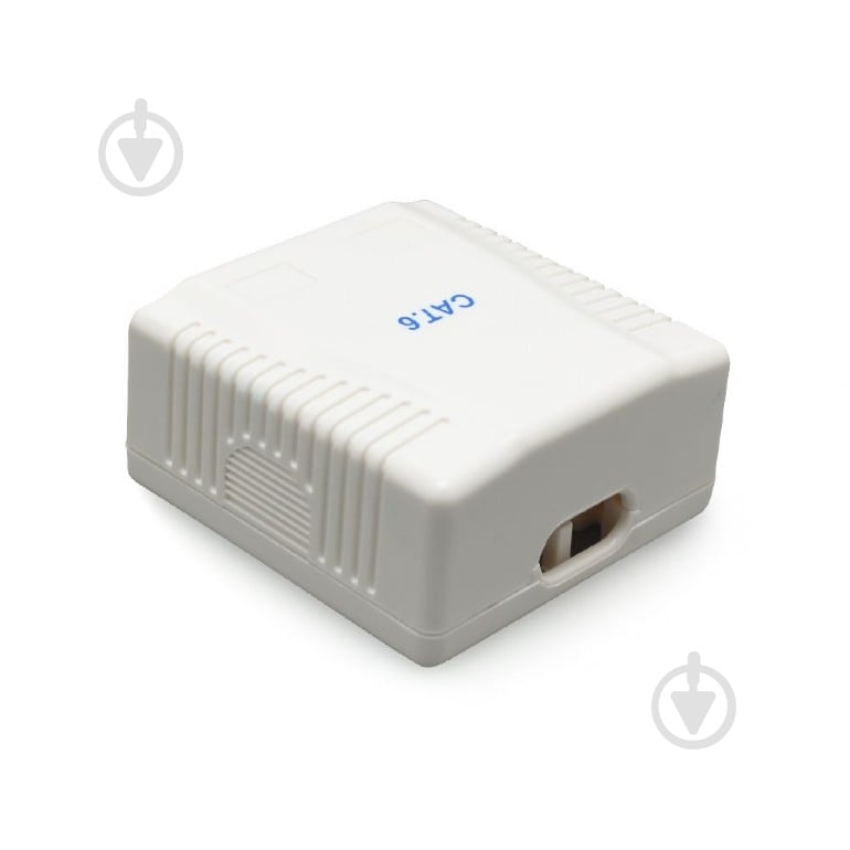 Розетка комп’ютерна на 2 порти з екраном RJ-45, 6 cat IP20 білий NCAC-2F6-01 - фото 2