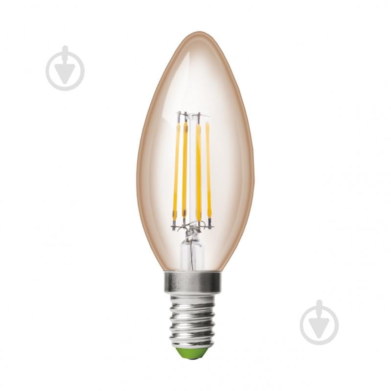 Лампа світлодіодна Eurolamp 2 шт. C37 6 Вт E14 3000 К 220 В жовта MLP-LED-CL-06143(Amber) - фото 2