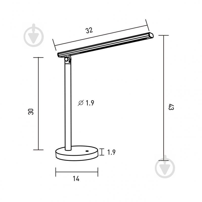 Настільна лампа офісна Eurolamp Smart N2 dimmable LED 7 Вт білий - фото 3