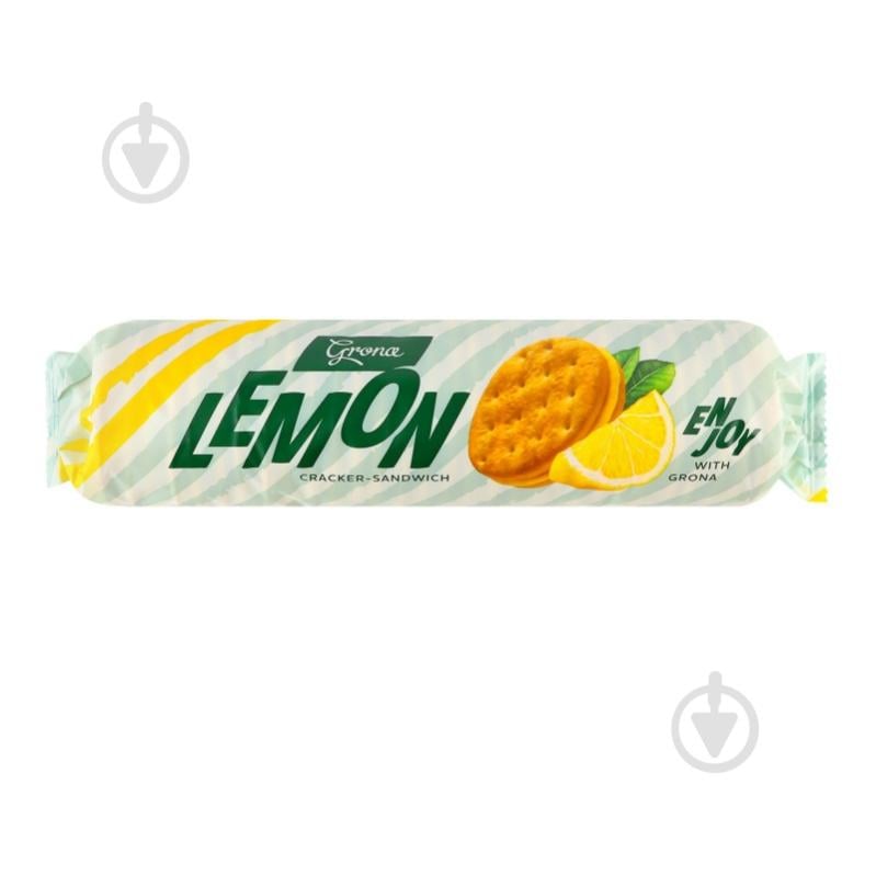 Печенье-сэндвич Grona Lemon 240 г - фото 1