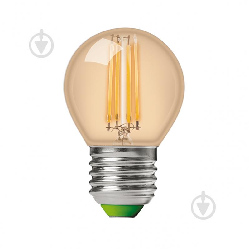 Лампа світлодіодна Eurolamp 2 шт. G45 5 Вт E27 3000 К 220 В жовта MLP-LED-G45-05273(Amber) - фото 2