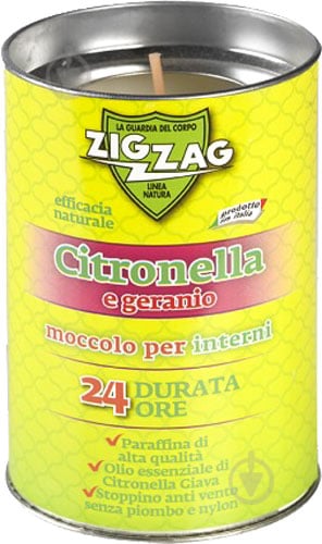 Свеча Zig Zag Citronella Indoor Geranio 100 г - фото 1