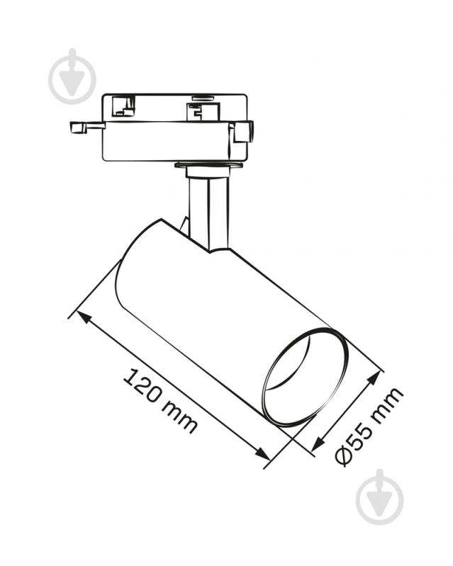 Трековий світильник Goldlux Shark 10 Вт 4000 К чорний 329042 - фото 3 Трековий світильник Goldlux Shark 10 Вт 4000 К чорний 329042 - фото 3
