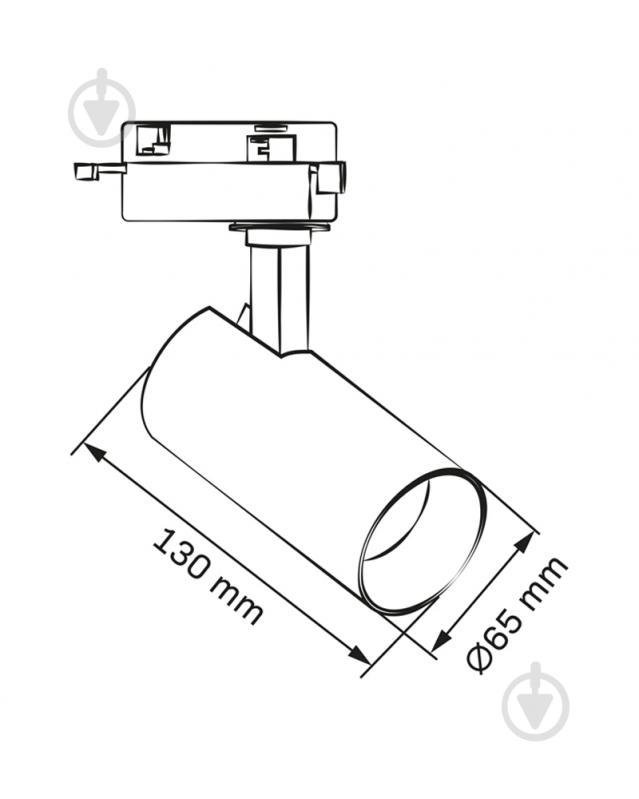 Трековий світильник Goldlux Shark 20 Вт 4000 К чорний 329066 - фото 3 Трековий світильник Goldlux Shark 20 Вт 4000 К чорний 329066 - фото 3