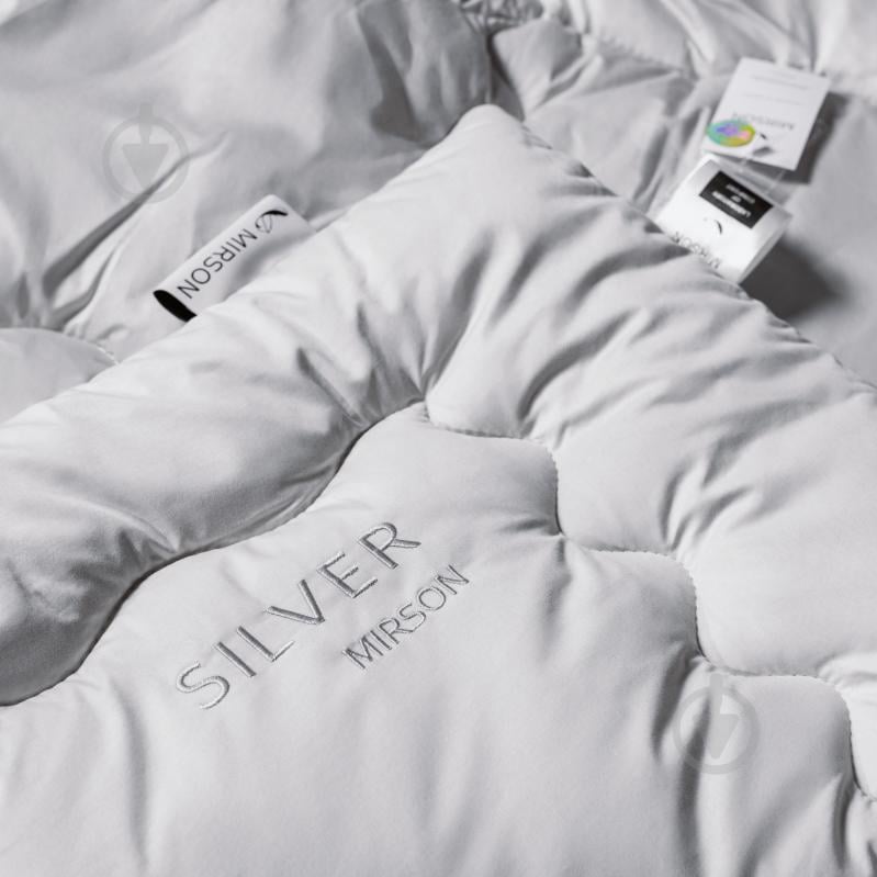 Одеяло антиаллергенное №1003 Silver Cloud Eco-Soft демисезон 155x215 см MirSon серебряный - фото 2 Одеяло антиаллергенное №1003 Silver Cloud Eco-Soft демисезон 155x215 см MirSon серебряный - фото 2