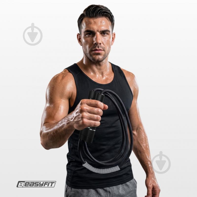 Скакалка EasyFit для бокса 2 в 1 CrossPower - фото 3