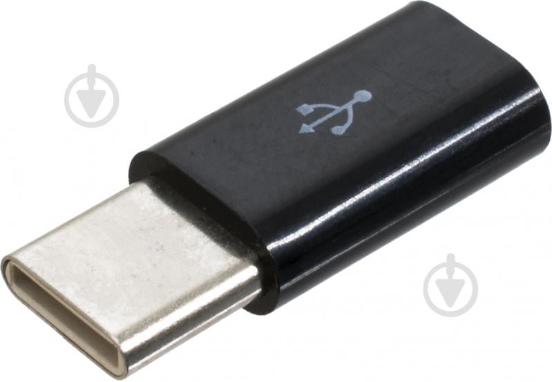 Адаптер Patron MICRO USB на Type-C (F/M) черный (ADAPT-PN-MIC-TYPE-C) - фото 1