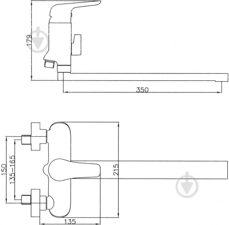 Смеситель для ванны ScandiSPA Edda FF4071-22 - фото 3