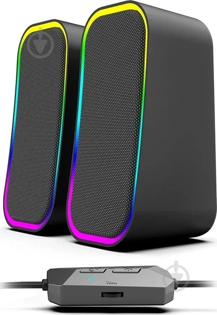 Акустическая система ColorWay Aura USB/Bluetooth CW-SPU02GR 2.0 grey - фото 1