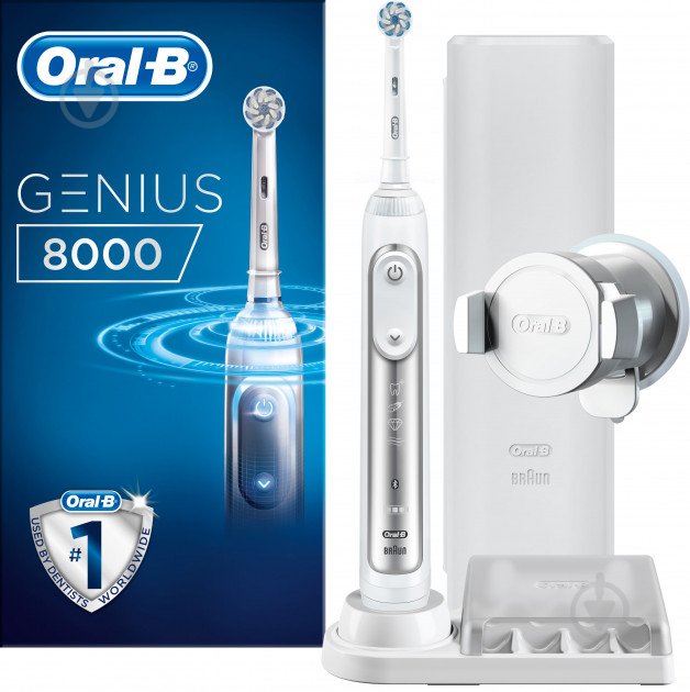 Электрическая зубная щетка Braun ORAL-B Genius 8000 Silver - фото 3