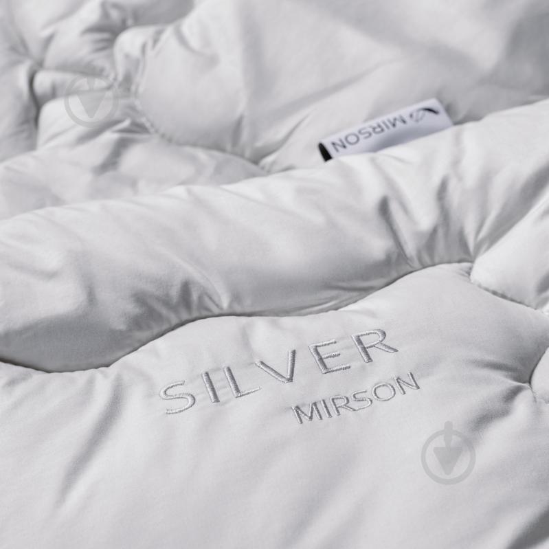 Одеяло антиаллергенное №1011 Silver Cloud Tencel (MODAL) лето 200x220 см MirSon серебряный - фото 2