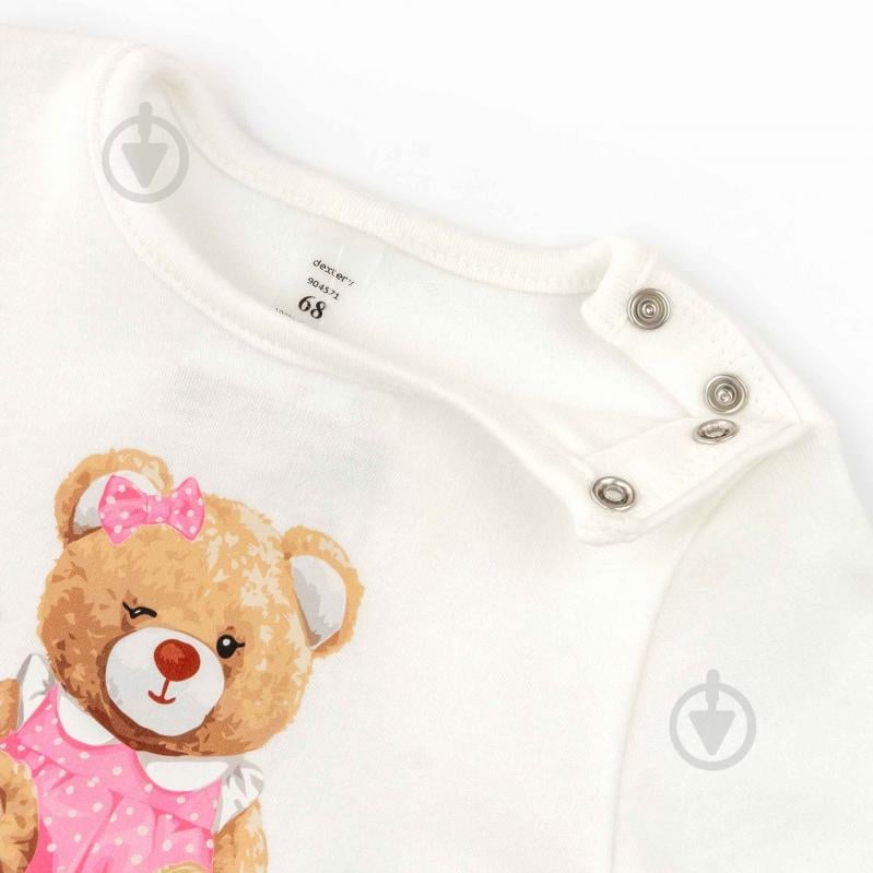 Боди детское для девочки Dexter's Bears р.68 молочный 904571 - фото 2