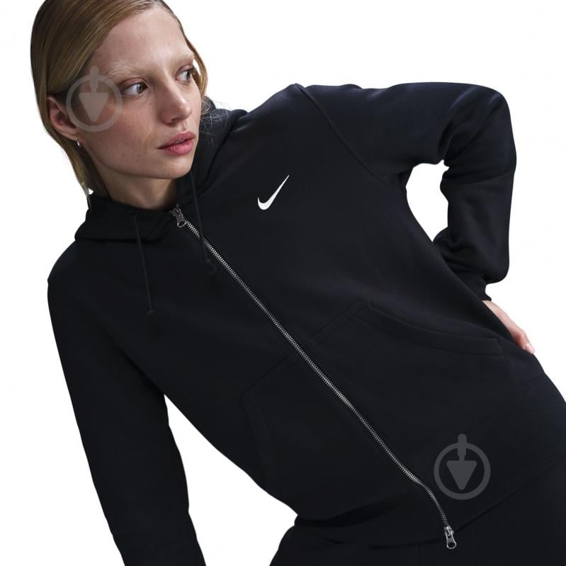 Джемпер Nike W NSW PHNX FLC STD FZ HDY HJ0995-010 р.L черный - фото 4 Джемпер Nike W NSW PHNX FLC STD FZ HDY HJ0995-010 р.L черный - фото 4