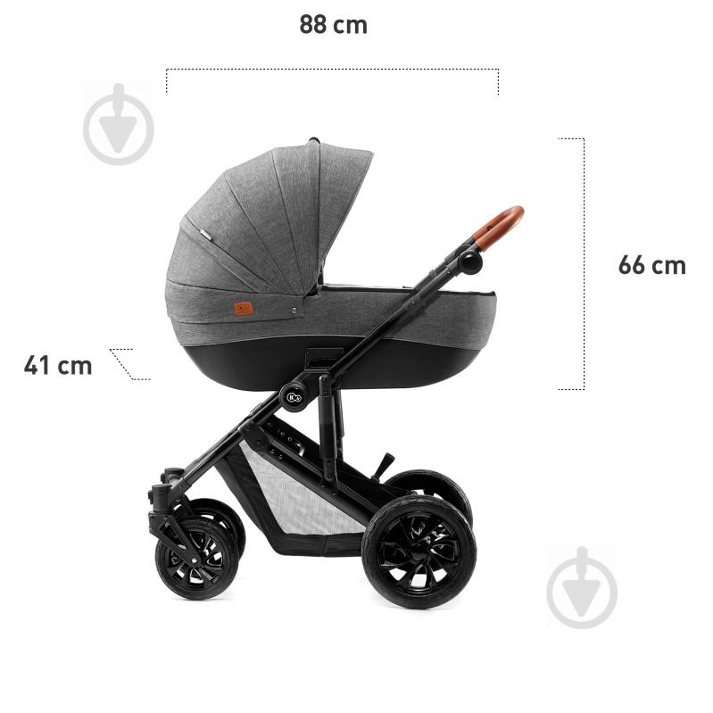 Коляска 3 в 1 Kinderkraft Prime серая KKWPRIMGRY0300 - фото 12