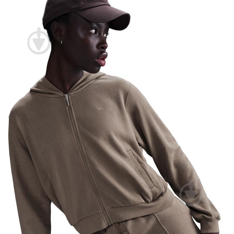 Джемпер Nike W NSW NK CHLL FT FZ HDY FN2415-233 р.S коричневий - фото 4
