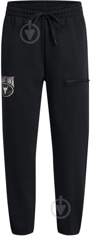 Брюки Under Armour PJT RCK Q1 HW TERRY PANT 1383305-001 р. M черный - фото 4