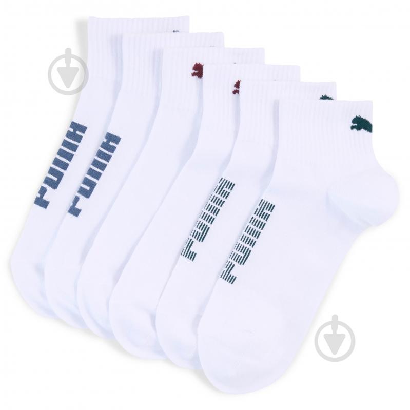 Носки Puma UNISEX RIB LOGO QUARTER 3P 94721803 р.39-42 белый - фото 1 Носки Puma UNISEX RIB LOGO QUARTER 3P 94721803 р.39-42 белый - фото 1