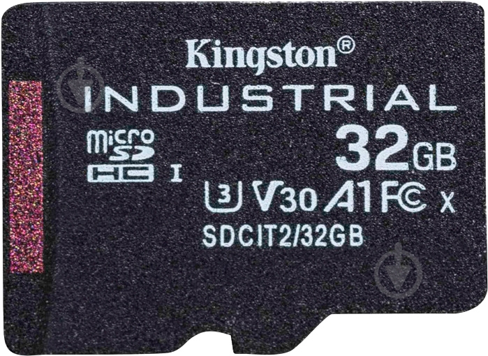 Карта пам'яті Kingston microSDHC 32 ГБ Class 10 (SDCIT2/32GBSP) Industrial - фото 1