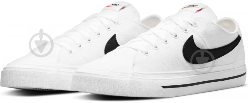 Кеди Nike Court Legacy Canvas CW6539-101 р.45 білий - фото 1