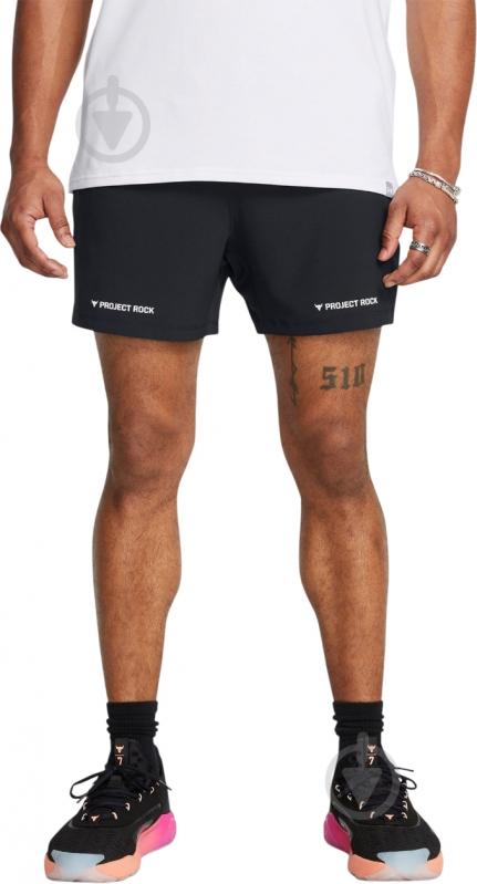 Шорти Under Armour PJT ROCK ULTIMATE 5 TRAINING SHORT 1384217-001 р. XL чорний - фото 1