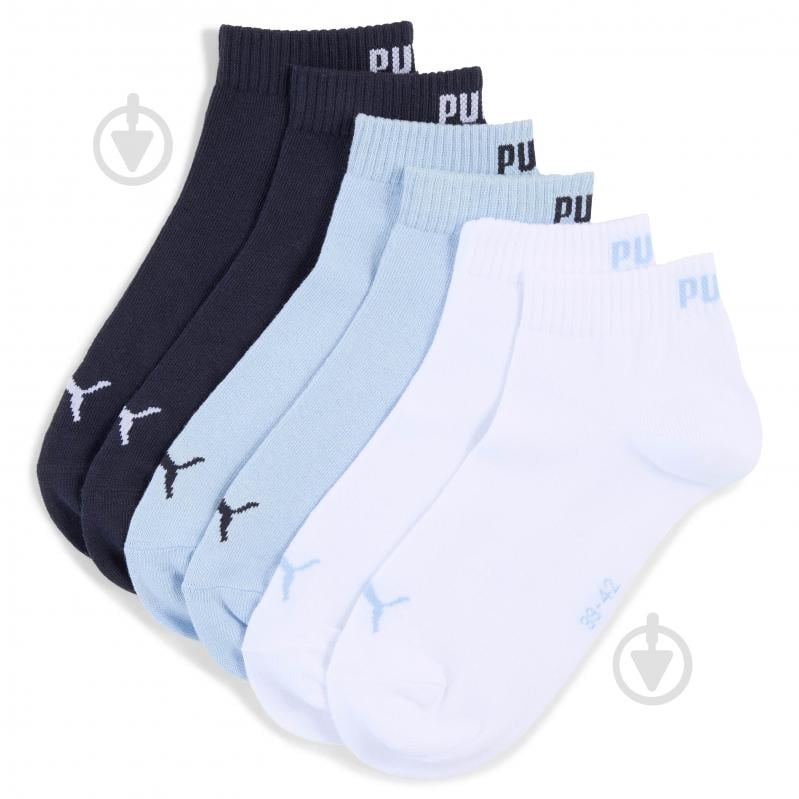 Шкарпетки Puma PUMA UNISEX QUARTER PLAIN 3P 93858925 р.39-42 синій - фото 1 Шкарпетки Puma PUMA UNISEX QUARTER PLAIN 3P 93858925 р.39-42 синій - фото 1