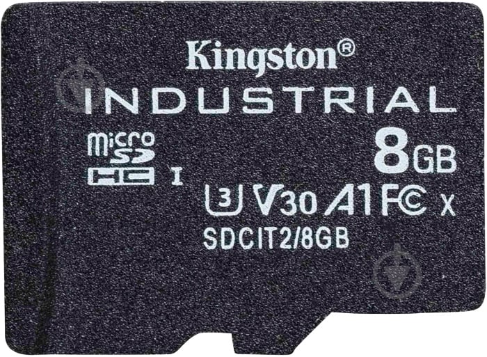 Карта пам'яті Kingston microSDHC 8 ГБ Class 10 (SDCIT2/8GBSP) Industrial - фото 1