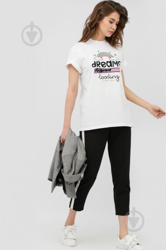 Футболка YAPPI Oversize 3702185 р.M белый - фото 1
