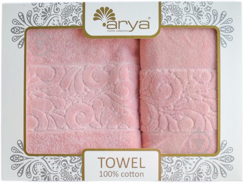 Набор полотенец Aiko коралловый Arya - фото 6 Набор полотенец Aiko коралловый Arya - фото 6