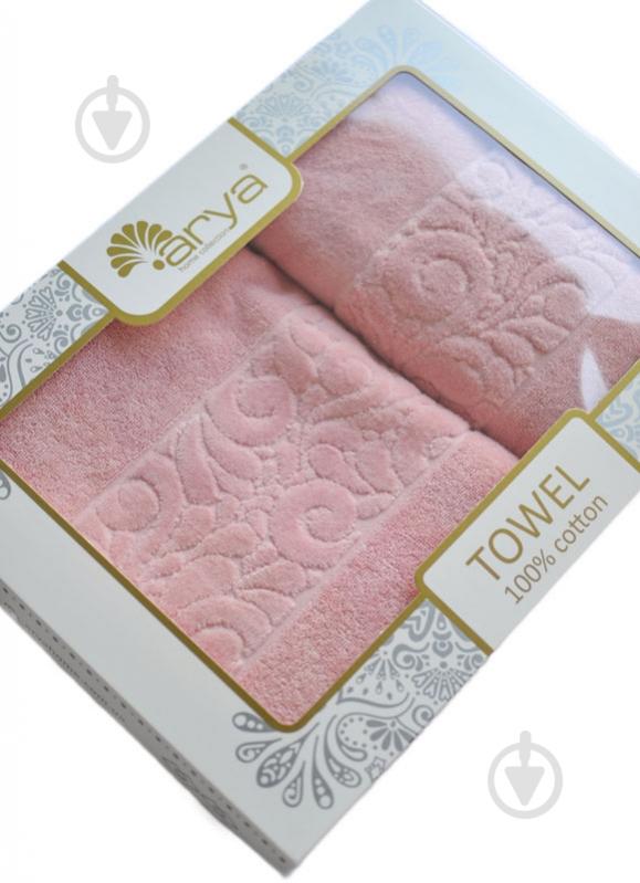 Набор полотенец Aiko коралловый Arya - фото 3 Набор полотенец Aiko коралловый Arya - фото 3