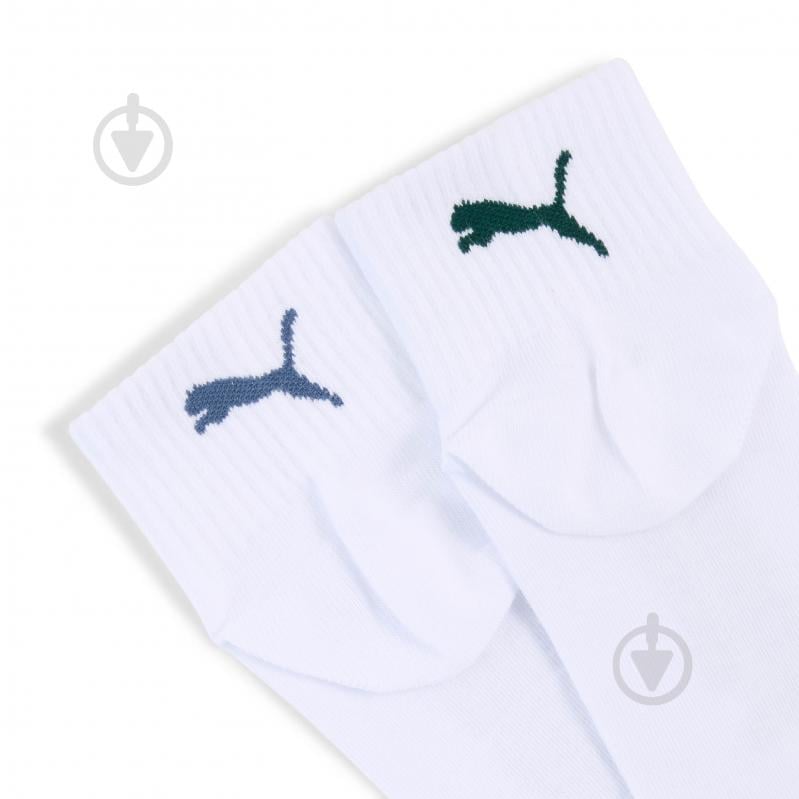 Шкарпетки Puma UNISEX RIB LOGO QUARTER 3P 94721803 р.43-46 білий - фото 2