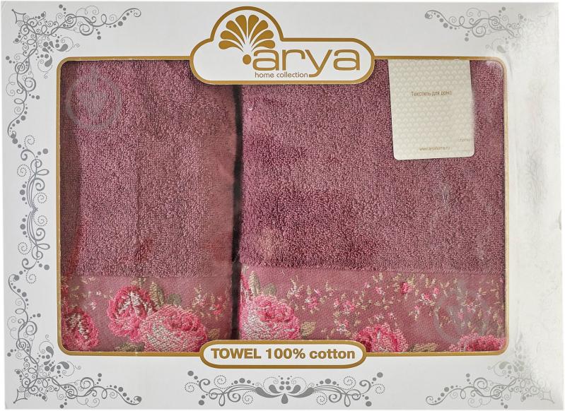 Набор полотенец Desima пурпурный Arya - фото 6 Набор полотенец Desima пурпурный Arya - фото 6