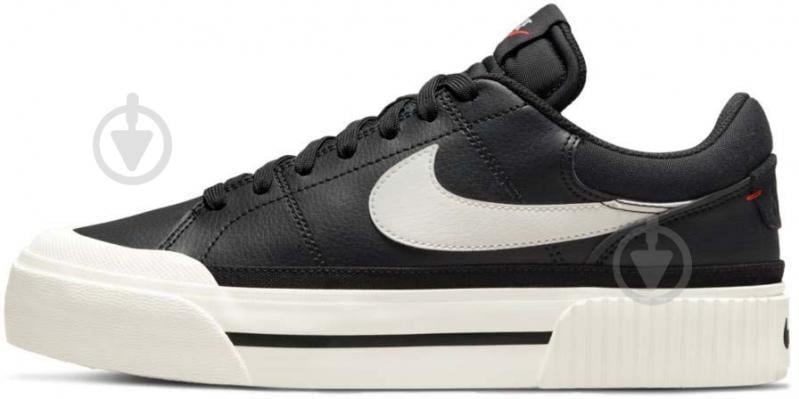 Кроссовки женские демисезонные Nike COURT LEGACY LIFT DM7590-001 р.37,5 черные - фото 1