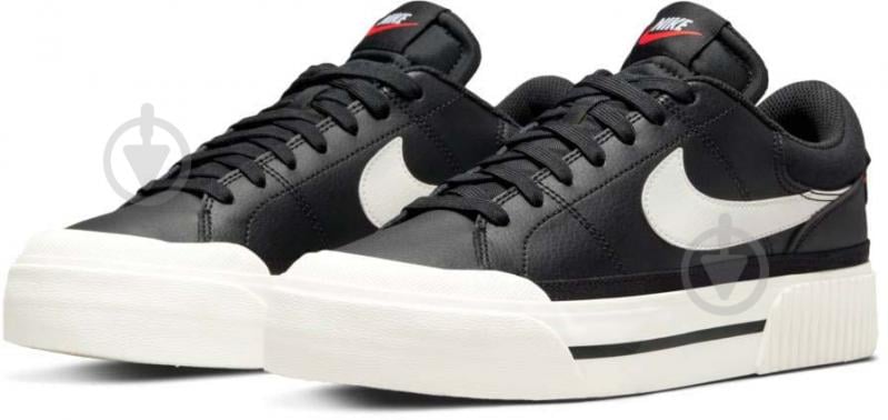 Кроссовки женские демисезонные Nike COURT LEGACY LIFT DM7590-001 р.37,5 черные - фото 5