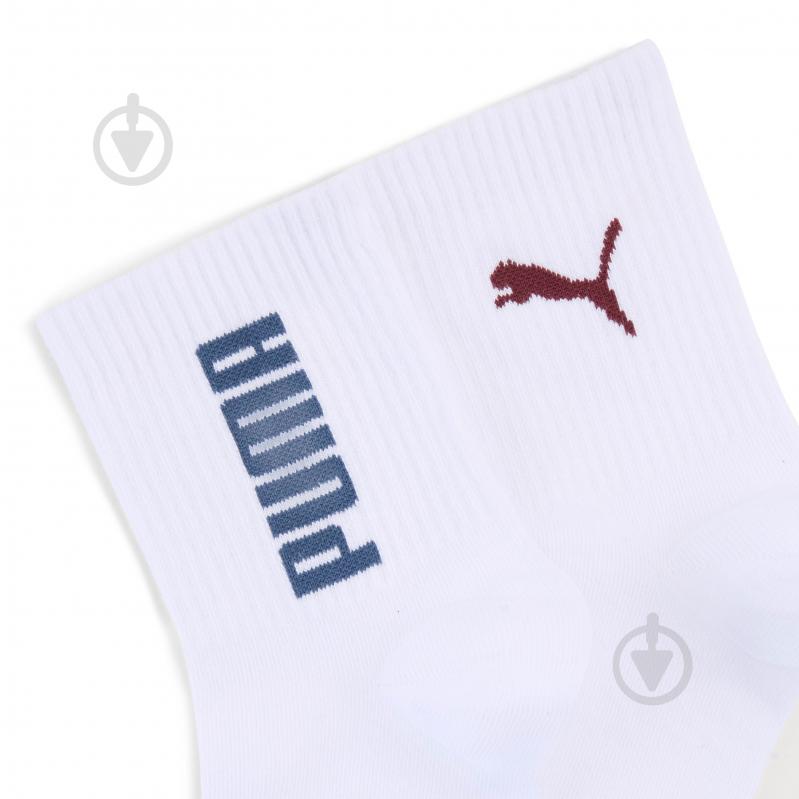 Носки Puma PUMA UNISEX RIB LOGO SHORT SOCK 3P 94721603 р.43-46 белый - фото 2