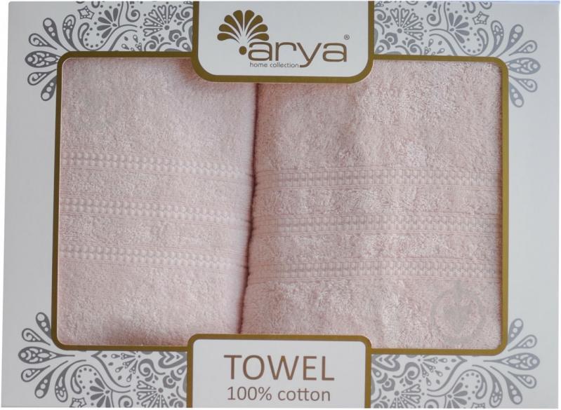 Набор полотенец Alice персиковый Arya - фото 6 Набор полотенец Alice персиковый Arya - фото 6