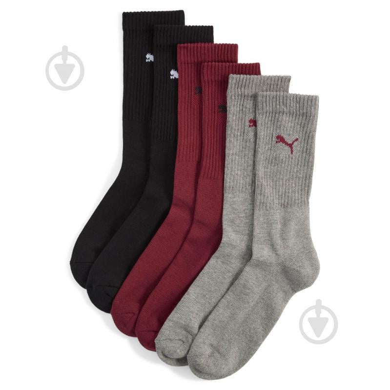 Носки Puma UNISEX CREW SOCK 3P 88035537 р.43-46 красный - фото 1 Носки Puma UNISEX CREW SOCK 3P 88035537 р.43-46 красный - фото 1