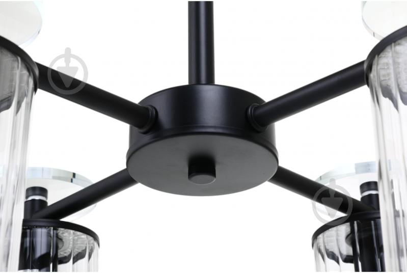 Люстра стельова Sensio Aries 4x40 Вт E14 чорний ALG-74590/4 - фото 5