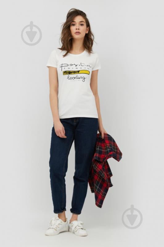 Футболка YAPPI Basic 1702231 р.S білий - фото 2