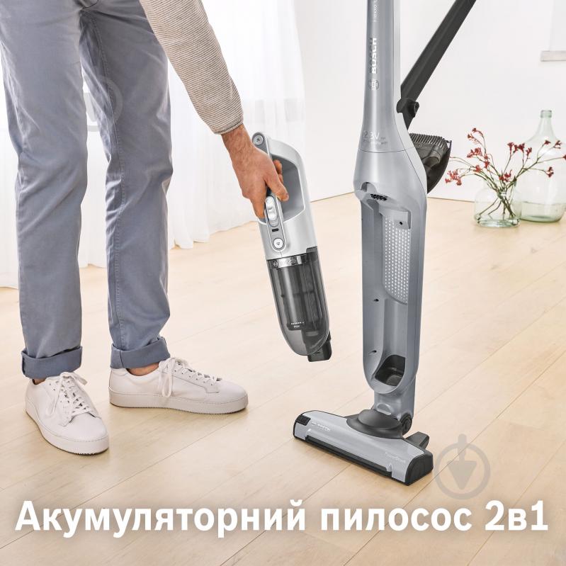 Пылесос аккумуляторный Bosch BCH3K2301 Flexxo Серия 4 Gen2 silver - фото 2