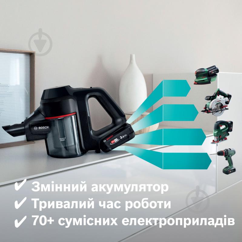 Пилосос акумуляторний Bosch Unlimited 7 BCS712XXL black - фото 6