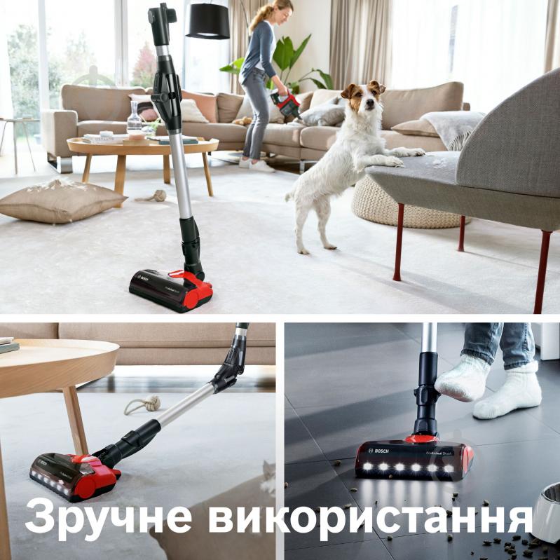 Пылесос аккумуляторный Bosch Unlimited 7 BBS711ANM red - фото 8