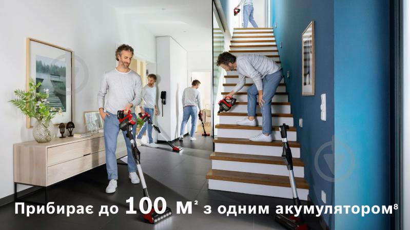 Пылесос аккумуляторный Bosch Unlimited 7 BBS711ANM red - фото 6