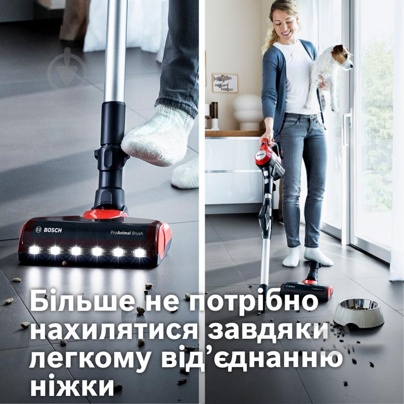 Пылесос аккумуляторный Bosch Unlimited 7 BBS711ANM red - фото 11