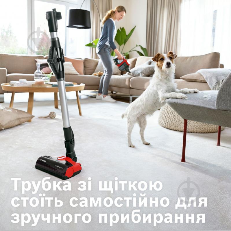 Пылесос аккумуляторный Bosch Unlimited 7 BBS711ANM red - фото 9