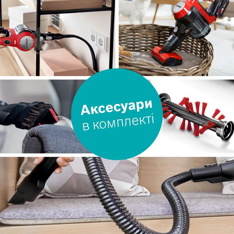 Пылесос аккумуляторный Bosch Unlimited 7 BBS711ANM red - фото 12